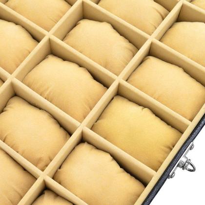 Imagem de Porta Relógio Sintético Croco com 21 Divisórias