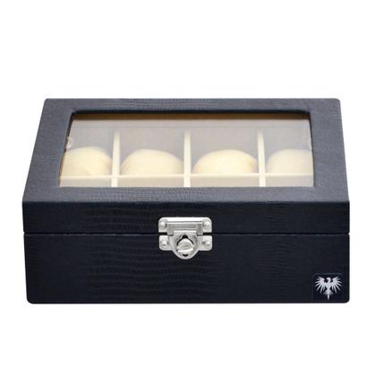 Imagem de Porta Relógio Sintético Croco com 8 Divisórias