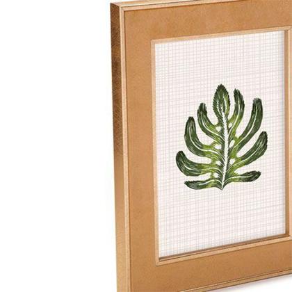Imagem de Porta retrato em MDF borda veludo bege 10x15 cm - MART
