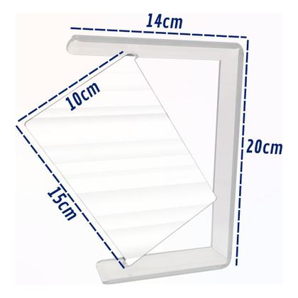 Imagem de Porta Retrato Giratório Cristal Moldura Acrílico Suporte A6 Foto Display Fotografia