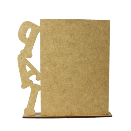 Imagem de  Porta Retrato Kit 10 MDF Dia dos Pais Presente Pai Te Amo 