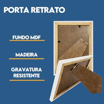 Imagem de Porta retrato Moldura de Vidro para Fotos 10x15cm Kit com 5 Unidades Lembrancinha de Festa