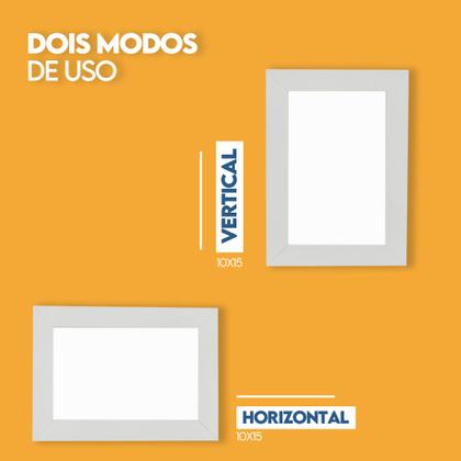 Imagem de Porta retrato Molduras para Fotos 10x15cm com Vidro Kit com 3 Unidades