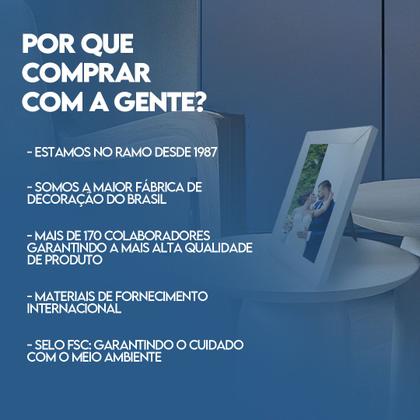 Imagem de Porta retrato Molduras para Fotos 10x15cm com Vidro Kit com 3 Unidades