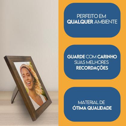 Imagem de Porta retrato Molduras para Fotos 10x15cm com Vidro Kit com 3 Unidades
