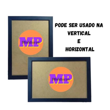 Imagem de Porta Retrato para Fotos 15x21 A5 Kit com 7 unidades na Cor Preta