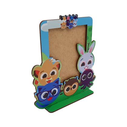 Imagem de Porta Retrato Vertical Infantil 15x10 Mdf Madeira Adesivado