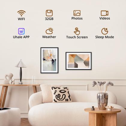 Porta-Retratos Digital Dragon Touch WiFi 10.1" - 32GB - Preto - Porta ...