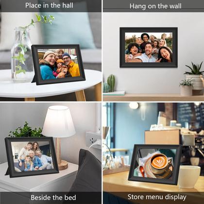 Imagem de Porta-retratos digital Wifi Akimart 32GB com IPS de 10,1"