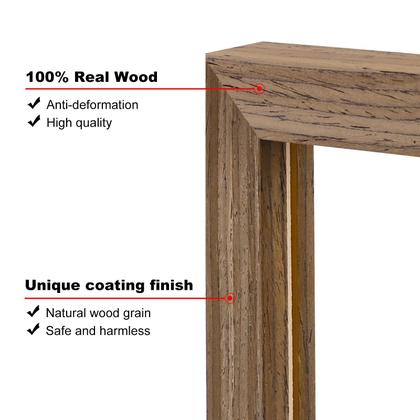 Imagem de Porta-retratos KINLINK A5 de madeira marrom com acrílico acrílico x4