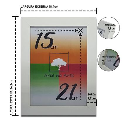 Imagem de Porta-retratos Kit com 10 Quadros molduras Com Acetato