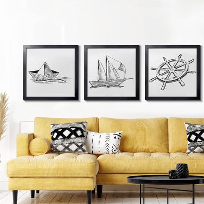 Imagem de Porta-retratos LaVie Home 24x24 cm quadrado preto acrílico