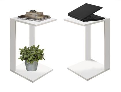 Imagem de Porta Revistas 2 Mesinhas Canto Lateral Apoio 2 Namur 65cm