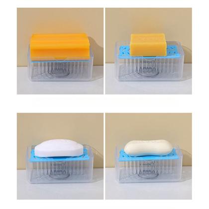 Imagem de Porta Sabão 2em1 Barra Escova Esfregão Lavar Roupa Espuma