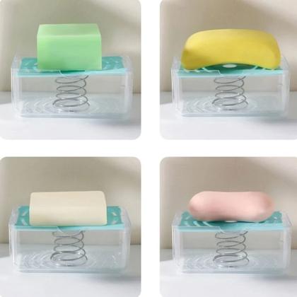 Imagem de Porta Sabão 2em1 Barra Escova Esfregão Lavar Roupa Espuma