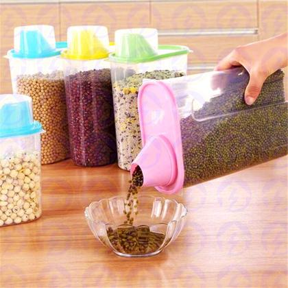 Imagem de Porta Sabão em Pó Multiuso 1,7L Com Tampa Copo Medidor 1 UN