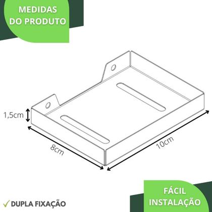 Imagem de Porta Sabonete De Banheiro Suporte De Parede Dourado SF Plus