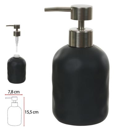 Imagem de PORTA SABONETE EM CIMENTO 190ml 15,5X7,8X7,8CM PRETO