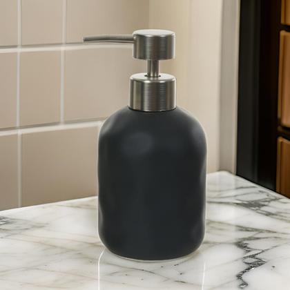 Imagem de PORTA SABONETE EM CIMENTO 190ml 15,5X7,8X7,8CM PRETO