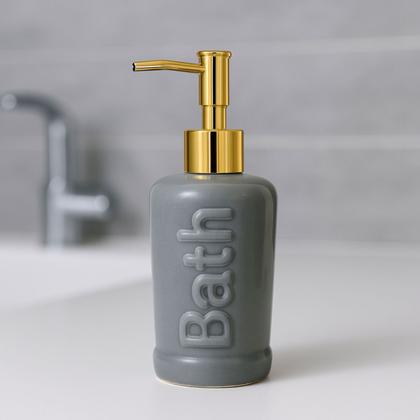 Imagem de Porta Sabonete Líquido Dispenser 400ml Porcelana Fina Luxo