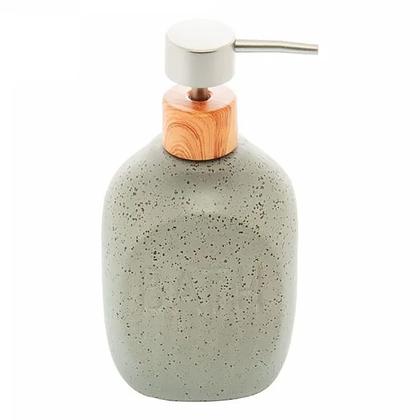 Imagem de Porta Sabonete Líquido em Cerâmica Granilite Bath Cinza 430ml 5687 - Lyor