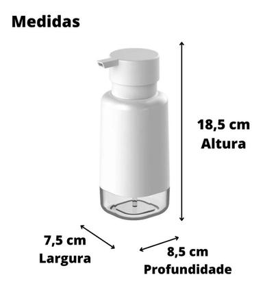 Imagem de Porta Sabonete Líquido Para Banheiro 500ml Dual Ou