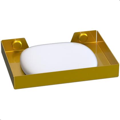 Imagem de Porta Sabonete Para Banheiro De Parede Dourado Plus