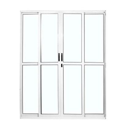 Imagem de Porta Sacada de Alumínio 4 Folhas 210 X 200cm com Fechadura Linha 25