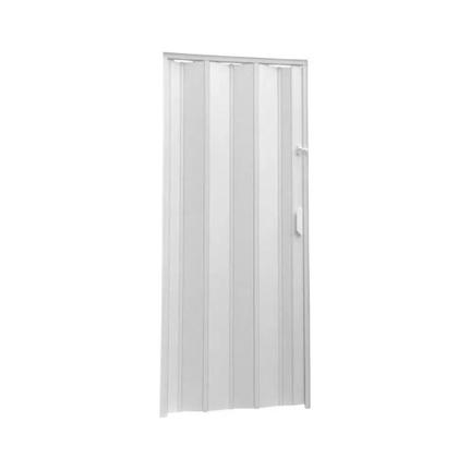 Imagem de Porta sanfonada branca pvc 72cm x 2,10 plasflex multilit