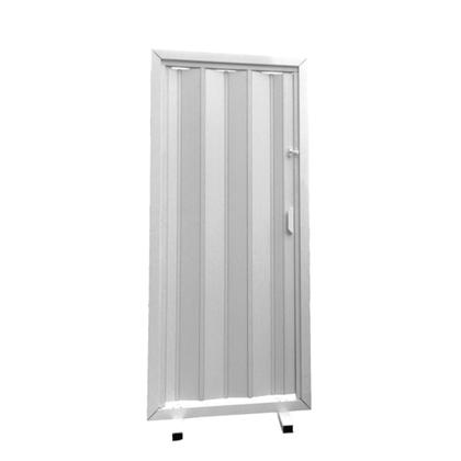 Imagem de Porta sanfonada branca pvc 72cm x 2,10 plasflex multilit