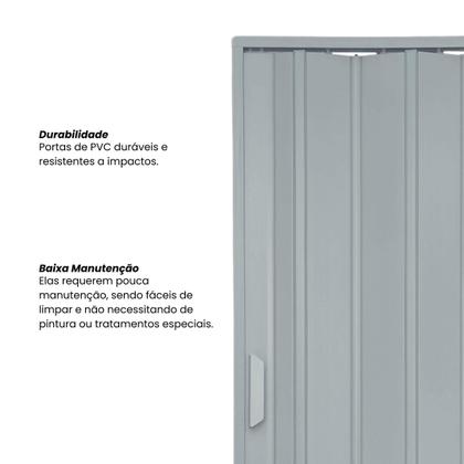 Imagem de Porta Sanfonada de PVC 210x105cm Bariri