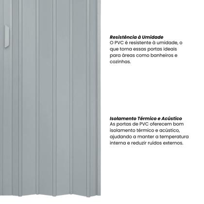 Imagem de Porta Sanfonada de PVC 210x105cm Bariri