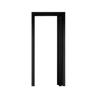 Imagem de Porta sanfonada preta pvc 72cm x 2,10 plasflex multilit