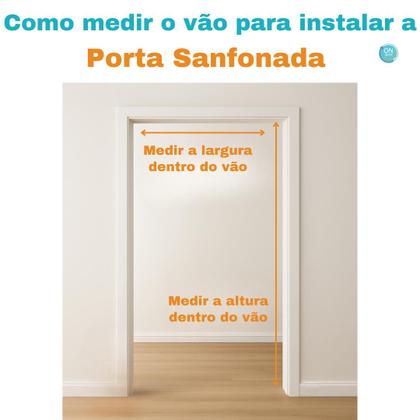 Imagem de Porta Sanfonada Pvc 0,84x2,10 Multilit bege