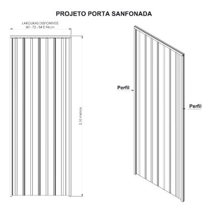 Imagem de Porta Sanfonada Pvc Multilit 2,10cmx0,84cm Diversas Cores