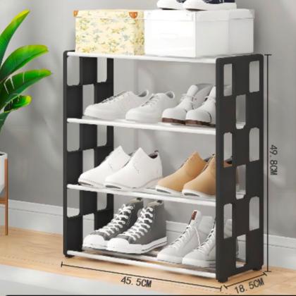 Imagem de Porta-Sapatos Médio Empilhável De 4 Camadas Ideal Para Presente Com Garantia