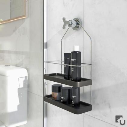 Imagem de Porta Shampoo Em Aço Para Banheiro Com Base Plástica Stolf