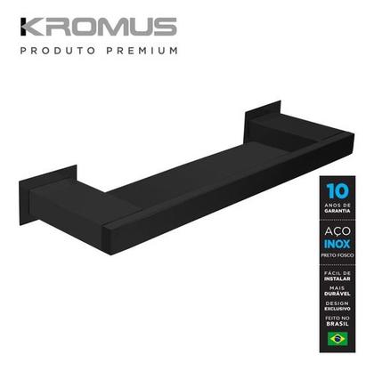 Imagem de Porta Shampoo Inox Preto Fosco - Kromus Rt0311-50b