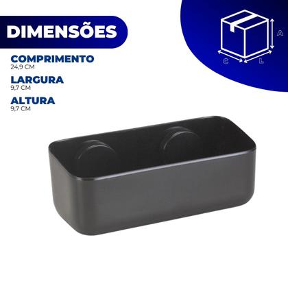 Imagem de Porta Shampoo Organizador Prateleira Creme Cosméticos Parede Banheiro Sem Furo Ventosa Sucção Arthi