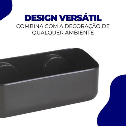 Imagem de Porta Shampoo Organizador Prateleira Creme Cosméticos Parede Banheiro Sem Furo Ventosa Sucção Arthi