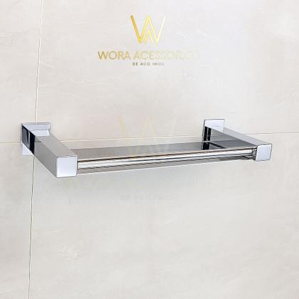 Imagem de Porta Shampoo Para Banheiro 30cm Inox 304 Ref. QRED4017