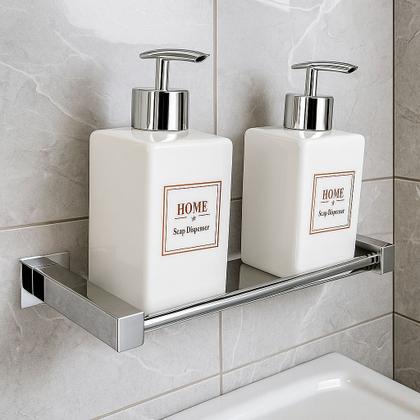 Imagem de Porta Shampoo Para Banheiro 30cm Inox 304 Ref. QRED4017