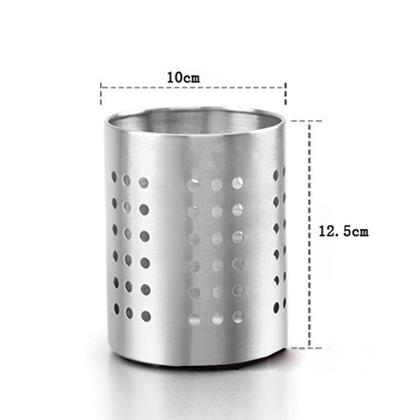 Imagem de Porta talher inox escorredor redondo