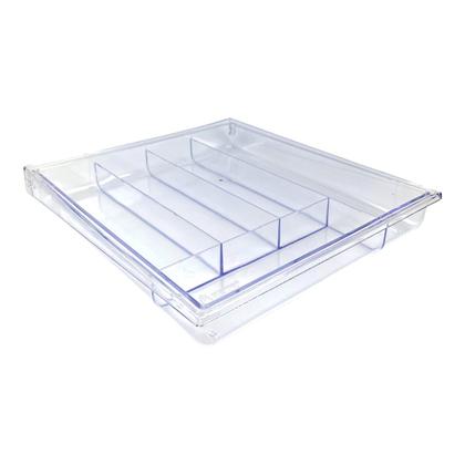 Imagem de Porta Talher Organizador De Gaveta Com Tampa 5 Divisórias