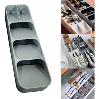 Imagem de Porta Talheres Organizador de Gavetas Compacto 5 Divisórias