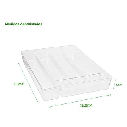Imagem de Porta Talheres Organizador Multiuso Cozinha Gaveta