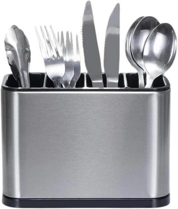 Imagem de Porta Talheres Suporte Facas Organizador Pia Inox