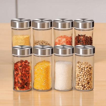 Imagem de Porta Tempero Condimento Aço Inox Giratório 12 Potes