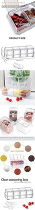 Imagem de Porta Temperos Condimentos Acrílico  C/4 Potes