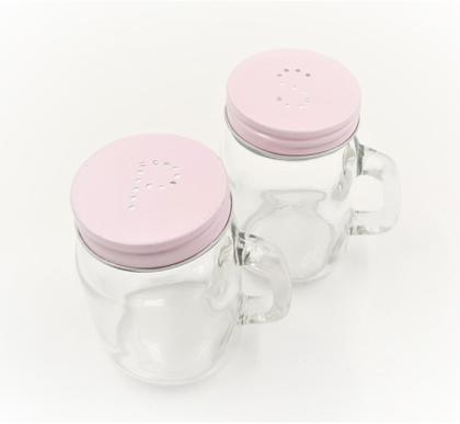 Imagem de Porta Temperos e condimento em vidro sal e pimenta especiarias com Saleiro com tampa Gourmet 